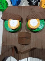 Figurine/ masque DIY Aku Aku Bois jeu video Crash Bandicoot