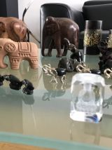 Collection de 42 pièces Eléphants, boîtes  fait main