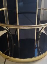 Bar a cocktail 1980 et deux tabourets 