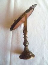 Miroir psyché enmetal doré , vintage