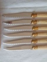 6 couteaux Laguiole + bloc