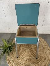 Tabouret coffre Formica vintage 