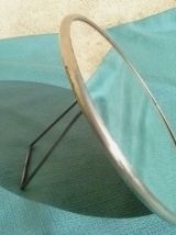 Miroir de barbier rond , vintage