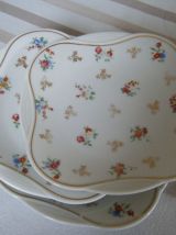 Petites assiettes anciennes porcelaine Limoges Raynaud &amp; Co 