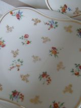 Petites assiettes anciennes porcelaine Limoges Raynaud &amp; Co 
