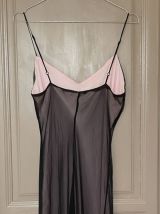 Robe de soirée vintage Betsey Johnson noir/rose
