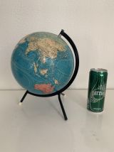 Globe vintage 1976 terrestre tripode Taride - 27 cm