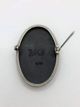 Wedgwood Jasperware - Broche - Argent poinçonné  Noir Basalt