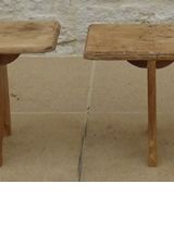 lot de 2 bancs dans leur patine