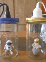 Lampes créations originales  Le Parfait thême  astronaute 