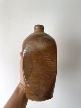 Ancienne Bouteille Allemande en Terre Cuite Vernissée Pullna