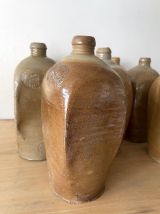 Ancienne Bouteille Allemande en Terre Cuite Vernissée Pullna