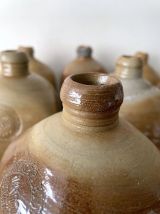 Ancienne Bouteille Allemande en Terre Cuite Vernissée Pullna