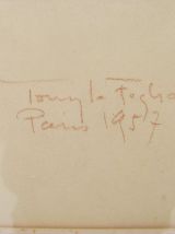 Portrait de femme au pastel signé Tony La Foglia