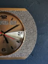 Horloge formica vintage pendule silencieuse Jaz anthracite