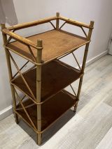 Etagère en rotin années 60