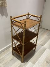 Etagère en rotin années 60