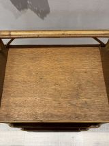 Etagère en rotin années 60