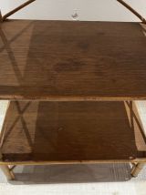 Etagère en rotin années 60