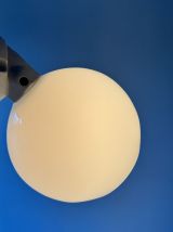 ANCIENNE PETITE APPLIQUE EN OPALINE  ET CERAMIQUE VINTAGE