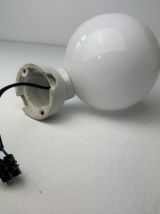 ANCIENNE PETITE APPLIQUE EN OPALINE  ET CERAMIQUE VINTAGE