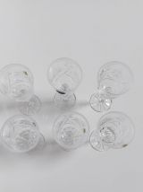 6 verres à vin cristal polonais