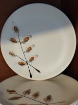 Set de vaisselle fleurs rameaux vintage Niderviller 