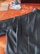 Blouson cuir noir