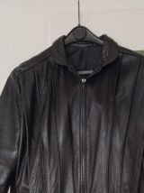 Blouson cuir noir