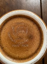 Sucrier en grès fleuri St Amand .