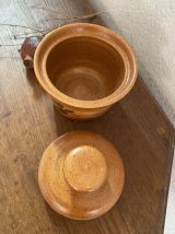 Sucrier en grès fleuri St Amand .