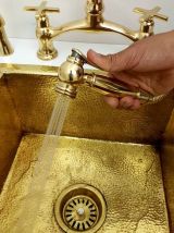 Robinet de cuisine en laiton non laqué Pulvérisateur