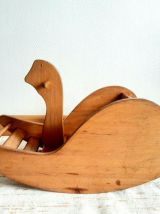 Cheval à bascule en pin scandinave, 1960