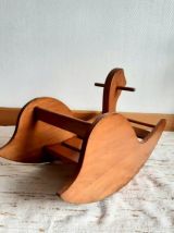 Cheval à bascule en pin scandinave, 1960