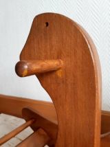 Cheval à bascule en pin scandinave, 1960