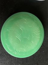 Joli pot vide Lancôme vintage verre opaque