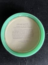 Joli pot vide Lancôme vintage verre opaque