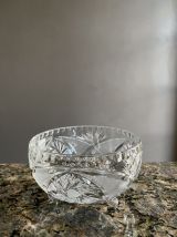 Bol ou bonbonnière en cristal de Pologne 