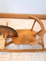 Cheval à bascule vintage en bois