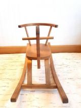 Cheval à bascule vintage en bois