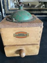Joli moulin à café ODAX en bois et métal 
