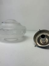 SUSPENSION ANCIENNE VINTAGE EN VERRE  