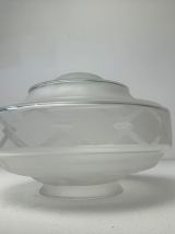 SUSPENSION ANCIENNE VINTAGE EN VERRE  