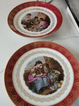Lot 2 grandes assiettes