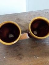 2 coquetiers céramique flammée