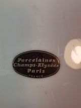 Lot De 8 assiettes en porcelaine Champs Elysées Paris