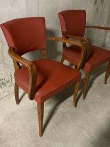 Paire de fauteuils bridge années 50