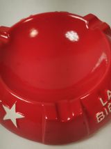 Vintage Grand Cendrier SLAVIA Rouge diamètre 19 cm