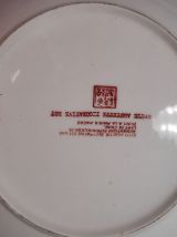 Assiette grand modèle émaux de CHINE porcelaine décor d'oise