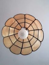 Suspension en nacre mordorée vintage 